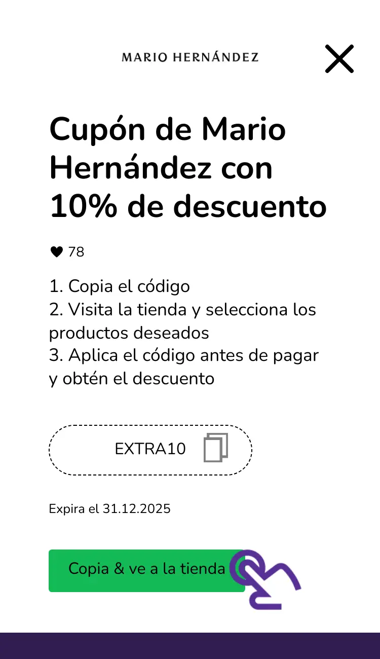 clic en el cupón