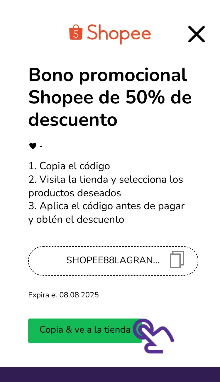clic en el cupón