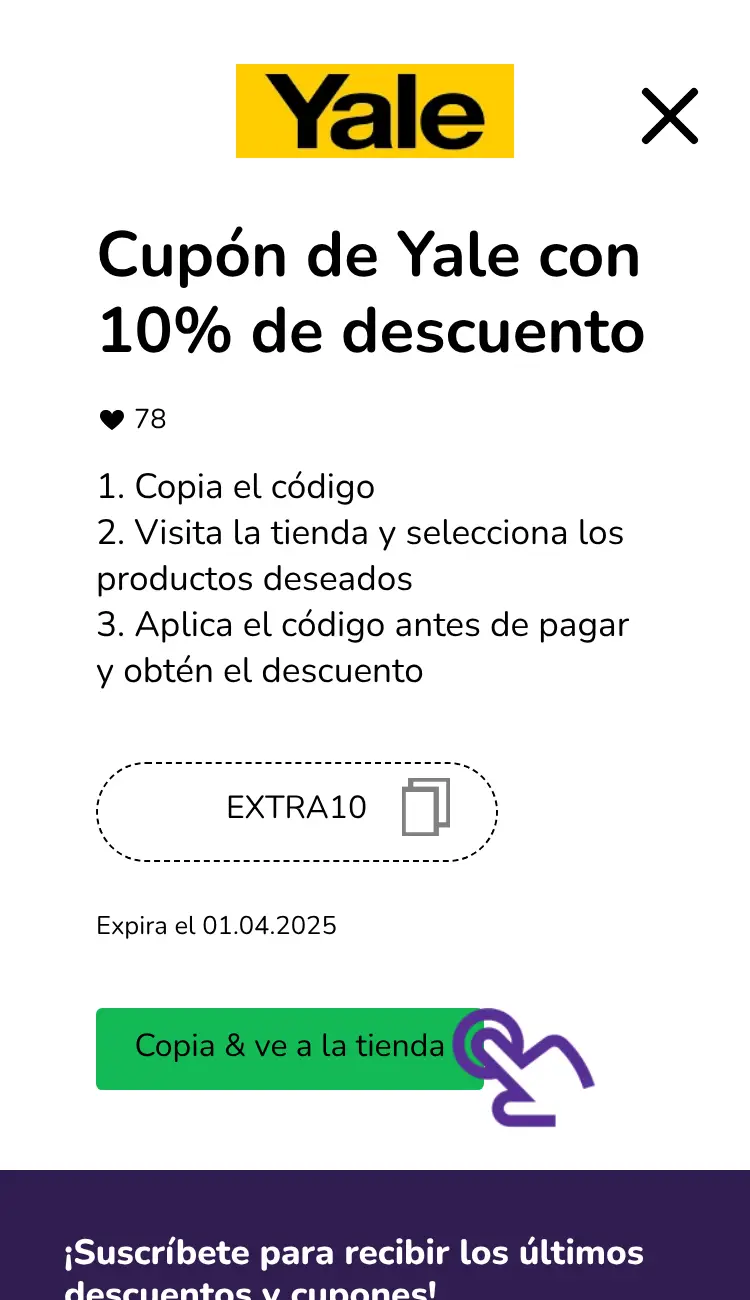 clic en el cupón