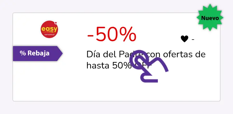 clic en el descuento