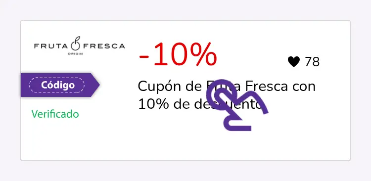 selección de cupón