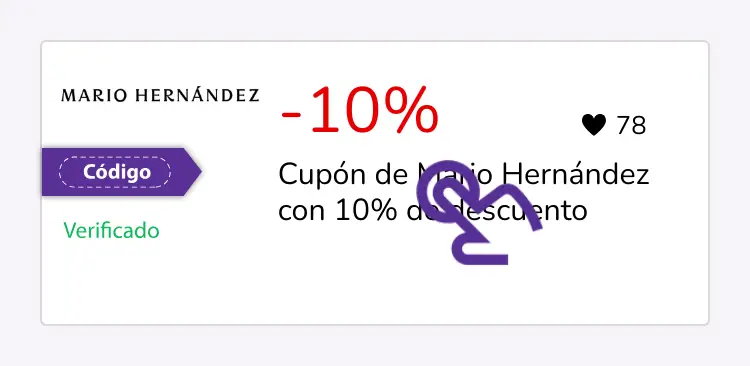 selección de cupón
